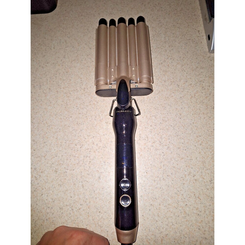 TruBeauty Wave Pro 5 Barrel Hair Waver Black Ceramic 360°F Tested Working TB1014